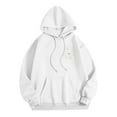 thumbnail image 5 of Women's Oversized Hoodie Fleece Sweatshirts Graphic Print Pullover with Kangaroo Pocket Comfy Fall Winter Loungewear Streetwear, 5 of 5