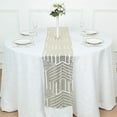 thumbnail image 2 of BalsaCircle 12x108" Champagne Sequined Geometric Design Tulle Table Runner Party Events Reception Decorations Supplies, 2 of 8