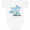 thumbnail image 3 of Inktastic My Aunt Loves Me with Cute Sharks Boys or Girls Baby Bodysuit, 3 of 5