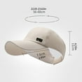 thumbnail image 3 of FeiraDeVaidade Sun Hat Fashion Breathable Korean Version Soft Baseball Cap Drawstring Adjustment, 3 of 7