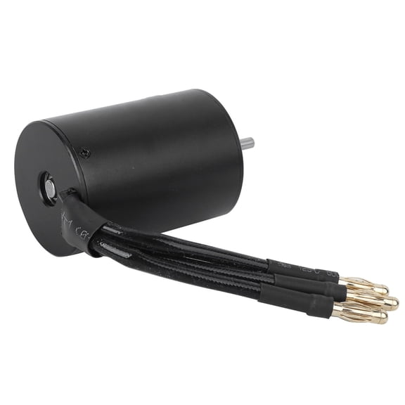 Sensorless Waterproof Brushless Motor,3650 Waterproof 4 Pole NonInductive Brushless Motor Accessory for 1/8 1/10 RC Car (Black)[2300KV]