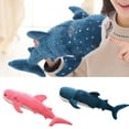 thumbnail image 3 of Cute Shark Plush Toy Big Fish Cloth Doll Whale Stuffed Children Birthday Gift Blue 75cm, 3 of 4