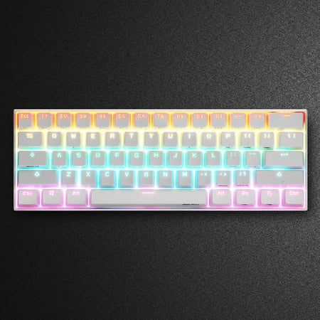 ANNE PRO 2 Gateron Brown Switch 60% RGB Mechanical Gaming Keyboard Wireless / Wired Dual Mode Connection USB & bluetooth (Best Mechanical Keyboard For Office)