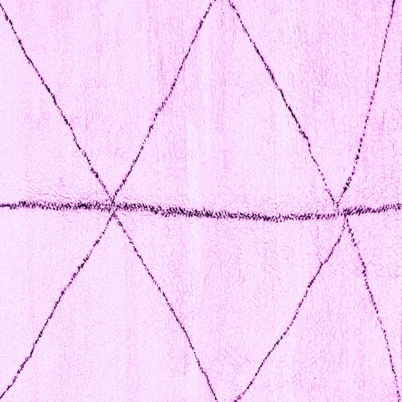 Ahgly Company Indoor Square Solid Purple Modern Area Rugs, 3' Square