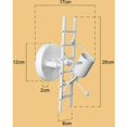 thumbnail image 5 of Lámpara de pared interior Little Iron Man, lámpara de pared de diseño creativo moderno Lámpara de pared de escalada humanoide Iluminación Art Deco E27 para habitación de niños, pasillo, restaurante, JAMW Sencillez, 5 of 5