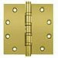 thumbnail image 2 of Deltana Csb45bn 4-1/2 X 4-1/2 Ball Bearing Square Corner Full Mortise Hinge - Brass, 2 of 2
