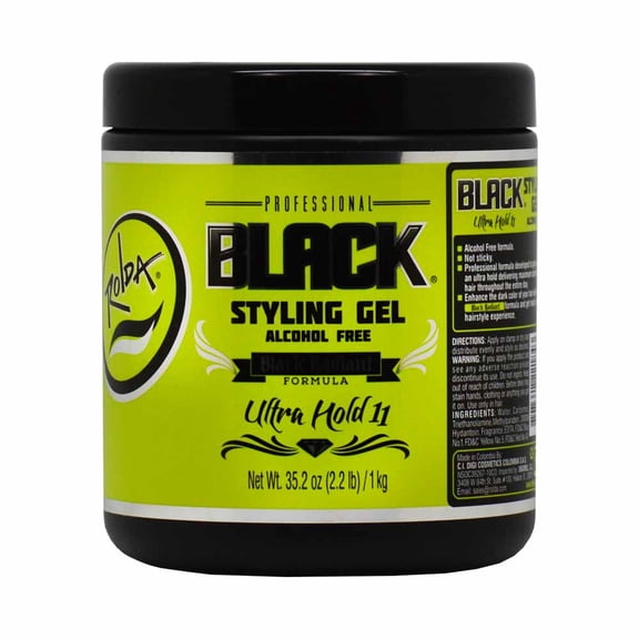 Rolda Black Styling Gel Alcohol Free Ultra Hold 35.2oz / 2.2lb