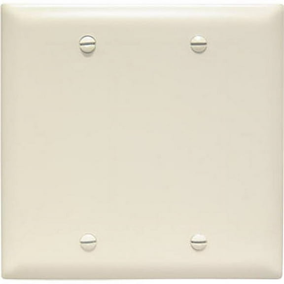 TP23LACC12 Nylon Wall Plate, 2 Gang, Light Almond