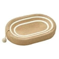 thumbnail image 4 of Cat Scratcher Cat Scratch Pad Sisal Furniture Protection Kitten Bed Durable Oval Bowl Pet Supplies Kitty Sleeping Nest Cat Scratching Board White Striped Brown, 4 of 8