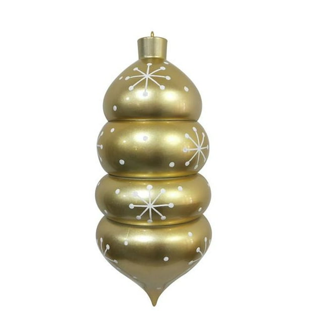Vickerman MC180138 21.5 Po Ornement de Flocon de Neige Blanc de Bonbon de Champagne