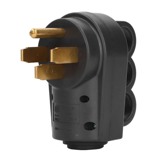 50A RV Plug Male NEMA 14?50P 125/250V Heavy Duty Replacement with Handles for EV Generator Cord