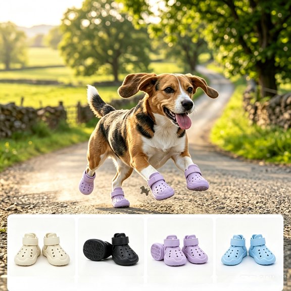 Dog Booties and Paw Protectors Purple Dog Sandals for Hot Pavement 2 Pack Small Dog Shoes Breathable Mesh Non Slip Outdoor Walking Gear for Pet Owners Daily Use