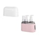 thumbnail image 1 of Botellas de viaje para artículos de aseo, contenedores portátiles de viaje con etiquetas, rellenables 3 piezas rosa, 1 of 9