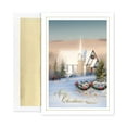 thumbnail image 2 of Masterpiece Studios Holiday Collection 16-Count Christmas Cards with Foil Lined Envelopes, Country Church,"5.62" x 7.87" (895800), 2 of 3