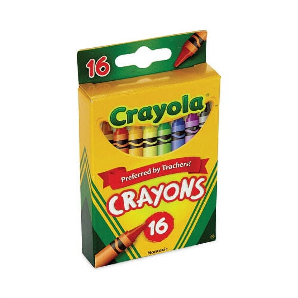 Classic Color Crayons, Peggable Retail Pack, 16 Colors/pack | Bundle of 10 Boxes