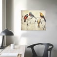 thumbnail image 3 of Nawypu  Laundry Room Canvas Wall Art Bird Picture Painting Prints Vintage Artwork Funny Laundry Sign Decor Home Bathroom Wall Decoration Gallery Wrap Ready to Hang, 3 of 4