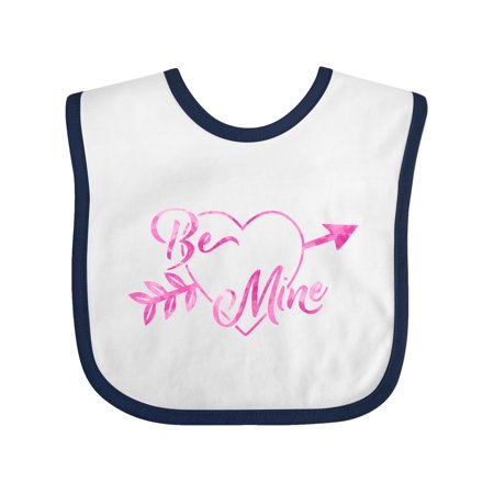 

Inktastic Be Mine Valentine s Day Arrow and Heart in Pink Gift Baby Boy or Baby Girl Bib