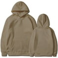 thumbnail image 1 of Glisme Sweatshirt For Women Diy Solid Color Rope Hoodie Long Sleeve Pullover Hoodie Versatile Top Daily Wear Brown, 1 of 3
