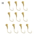thumbnail image 2 of 10Pcs Copper Head Pilgrim Hooks 45 Degree Angled Wolf Tooth Design Great Hardness High Pressure Flattened Fishing Hooks-H, 2 of 6