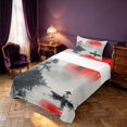 thumbnail image 3 of Homewish Japanese Style Twin Sheets, Ink Painting Nature Bedding, 3-Piece, 1 Flat Sheet, 1 Fitted Sheet and 1 Pillowcase, 3 of 6