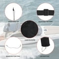 thumbnail image 4 of Kayak Boat Trash Can Oxford Cloth Black Foldable Large Opening Kayak Garbage Bag For Camping Fishing Boating, 4 of 8