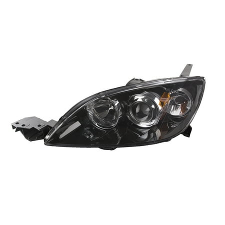 - 2004-2009 Mazda 3 Hatchback Headlight Left Driver side Halogen Assembly (Will Not Fit Sedan) MA2518107