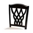 thumbnail image 4 of Baxton Studio Delilah Modern and Contemporary Sand Fabric Upholstered and Dark Brown Finished Wood 2-Piece Dining Chair, 4 of 7