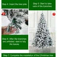 thumbnail image 4 of TERGAYEE 23.6in Snow Flocked Christmas Tree,Artificial Hinged Pine Tree with Premium PVC Needles, Unlit Xmas Tree for Home Outdoor Decoration, 4 of 4