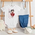 thumbnail image 3 of Retro Betty Boop Cartoon Hearts Bodysuit Jumper Girls Infant Baby Brisco Brands NB, 3 of 6