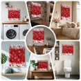 thumbnail image 6 of Ships Next Day Canvas Wall Art 10"x10", Christmas Red Wood Framed Canvas Print Painting, Snowflake Xmas Weeping Ball Winter Ready to Hang Small Picture Wall Decor for Home Kitchen Nursery Office, 6 of 9