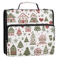 thumbnail image 5 of FORMRS Zipper Binder with Shoulder Strap 2-inch Ring 500 Sheet Capacity File Bag, Green Nordic Christmas, 5 of 5