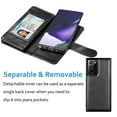 thumbnail image 4 of Galaxy Note 20 Ultra 5G Case Wallet, Njjex Luxury PU Leather Wallet Case Flip Folio Cover TPU Inner Magnetic Stand 9 Card Slots Wrist Strap for Galaxy Note 20 Ultra 5G -Black, 4 of 5