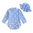 thumbnail image 1 of Coerni Kids UPF50+ Rash Guard Bathing Suit Girls Cute Bow Print One-Piece Swimsuits & Sun Hat Swimming Suit Rashguard, 1 of 6