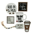 thumbnail image 3 of 1 Set Of Coffee Bar Decoration Logo Farmhouse Layered Tray Decoration Coffee Wood Logo Mini Coffee Cup Wood Pearl Ring Rural Layered Tray Kitchen Table Decoration Coffee Tier Tray Tray Decorations for, 3 of 4