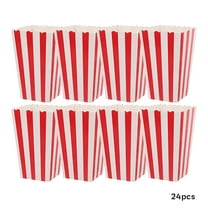 ACDANC 24pcs Theater Popcorn Bucket Party Popcorn Containers Movie Night Supplies