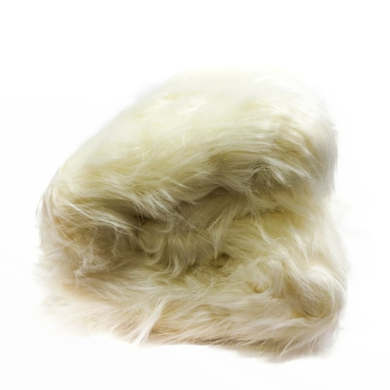 Shason Textile (1 Yard Precut) Luxury Faux Fur Polar Bear Long