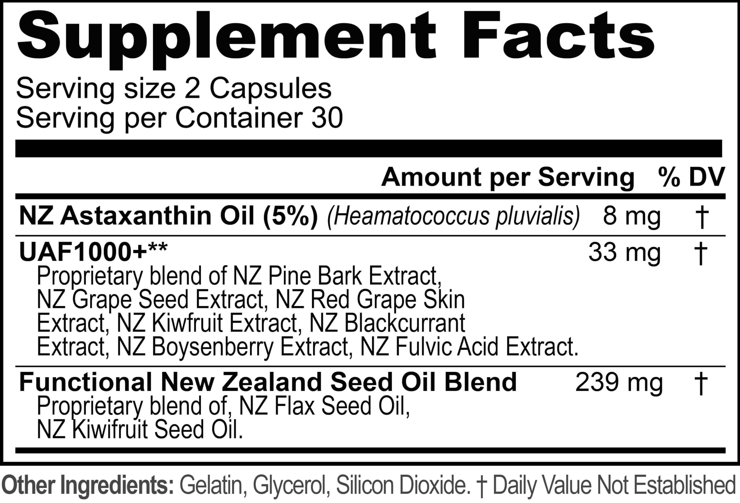 TURNER New Zealand Astaxanthin 6mg Muscle Recovery Supplement, 360 Capsules