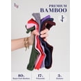 thumbnail image 6 of Hugh Ugoli Women's Bamboo Diabetic Crew Socks, Thin, Loose Fit, Soft, Wide Stretchy, Seamless Toe, 4 Pairs, Aster Purple, Shoe Size: 6-9, 6 of 7