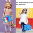 thumbnail image 4 of BMOUO Kids Case for iPad (A16) 11th Gen 11 Inch 2025 / iPad 10th Generation 10.9" 2022, iPad Air (M3/M2) 2025/2024 Shockproof Rugged Protective with Shoulder Strap/Handles/Kickstand Cover,Blue, 4 of 9