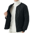 thumbnail image 2 of Wavsuf Men's Bomber Jacket Winter Jackets Lightweight for Men Coat Black Size 3XL, 2 of 9