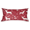 thumbnail image 4 of Pillow Case Plush Pillow Heart Reindeer and Snowflake Pattern Case standard size/King size/Queen size Bed Pillow Pillowcases, 4 of 9