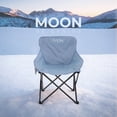 thumbnail image 4 of Silla Plegable para Camping Pesca Playa y Exteriores de Lona Impermebale Ligera Silla para Exterior Ergonomica con Estructura de Acero y Funda Transportadora (Azul Grisaceo), 4 of 5