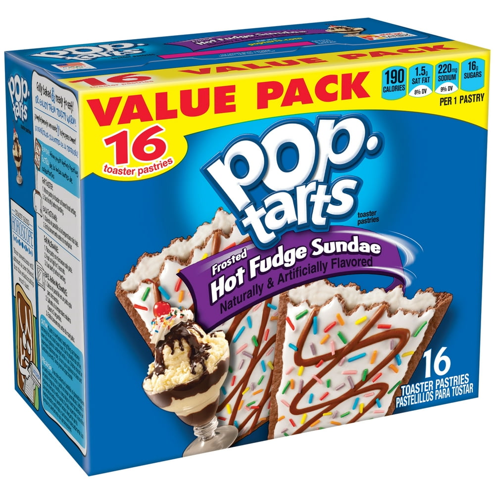 PopTarts, Breakfast Toaster Pastries, Frosted Hot Fudge Sundae, 27.1