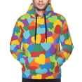 thumbnail image 4 of Hoodies for Men - polka dot rainbow hearts Long Sleeve Comfrt Men'S Fashion Hoodies & Sweatshirts, Sweatshirts for Men Hoodies Pullover Clothing Clothes with Pouch, 4 of 7