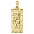 thumbnail image 3 of 10K Yellow Gold Diamond $100 One Hundred Dollar Bill Pendant 1.6" Charm 0.45 CT., 3 of 6