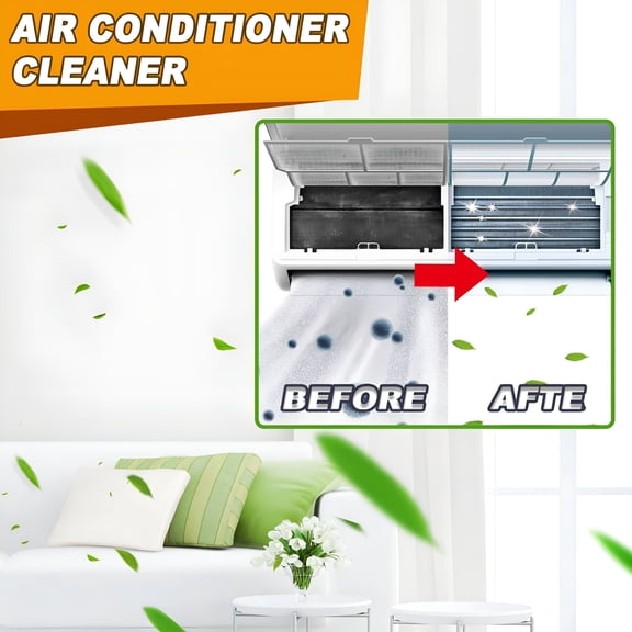 RAGUPEL AC Coil Cleaner Foam Spray 400ml Removes Dirt Mold From Air Conditioner Units Improves Cooling Efficiency Energy Saving