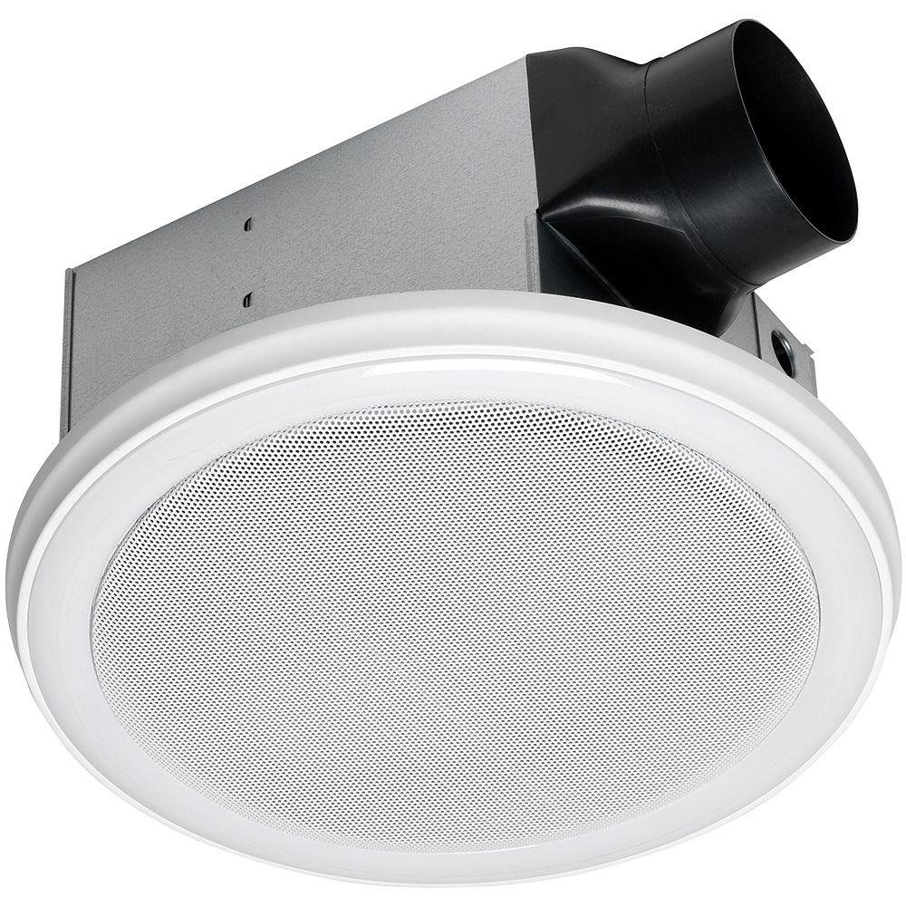 Home Netwerks White 100 CFM Bluetooth Stereo Speakers Bathroom Exhaust Fan  - New - Walmart.com