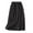 Black, variant on Aofany Women's Midi Skirt Summer Casual Elastic Waistband A-Line Skirt Lightweight Loose Boho High Waist Beach Skirt