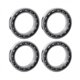 thumbnail image 1 of 3x 4 Uds Rodamiento de Bolas 6805-2RS Bujes Traseros Delanteros de Bicicleta Rodamientos de Bolas de Ranura Profunda Delgada 25x37x7mm para BB68-73 3 piezas, 1 of 8