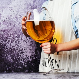YUANXIN Tall Crystal Giant Wine Glass, Oversized Goblet, Extra Large  Champagne Glasses, Beer Mug - Walmart.com